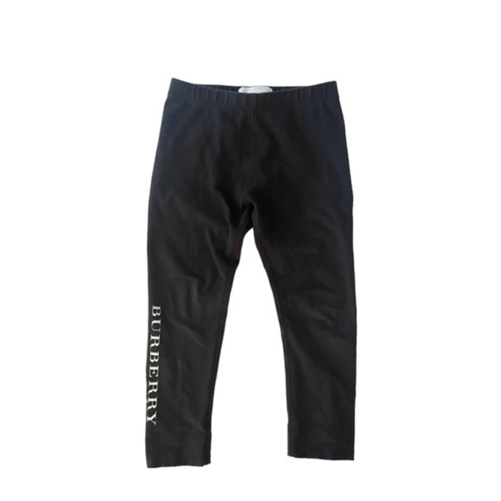 Burberry London Girls Black Logo Stretch Leggings Size‎ 4T